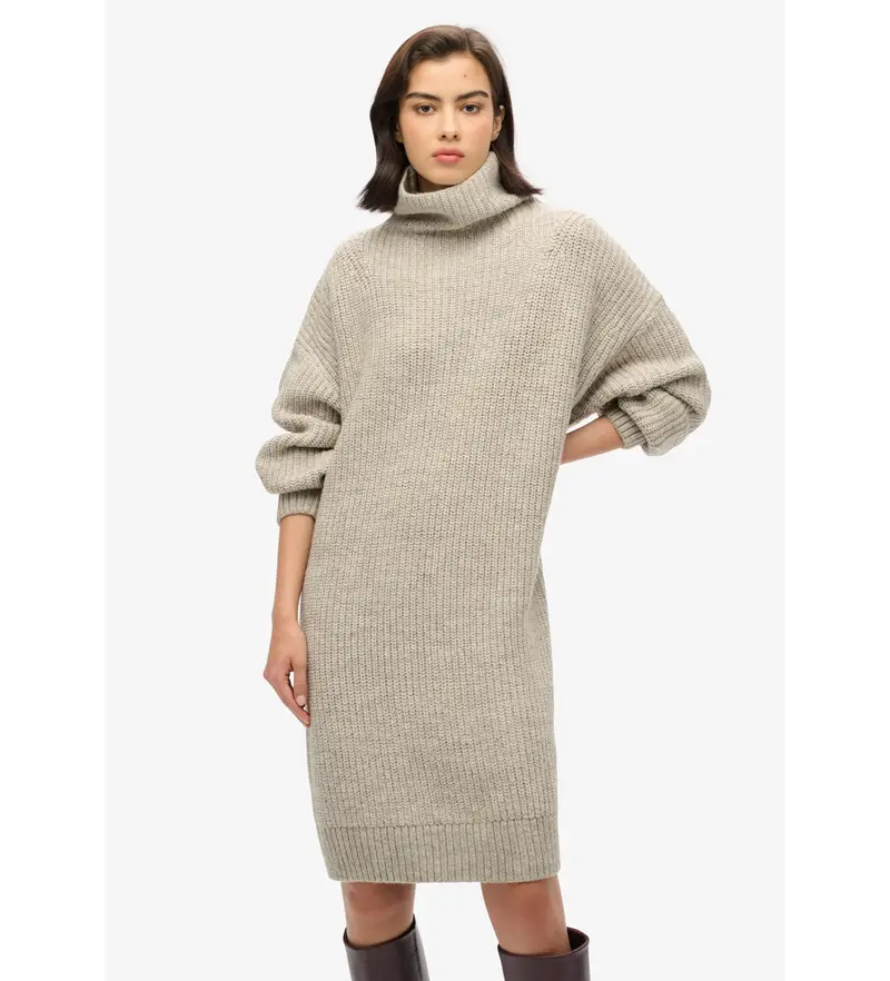 per donna W8011763A Abito beige spesso (S), Casual, Acrilico, Manica lunga