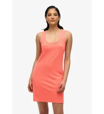 per donna W8011869A Mini abito senza maniche color corallo (36), Casual, Modal, Senza maniche / cinghie