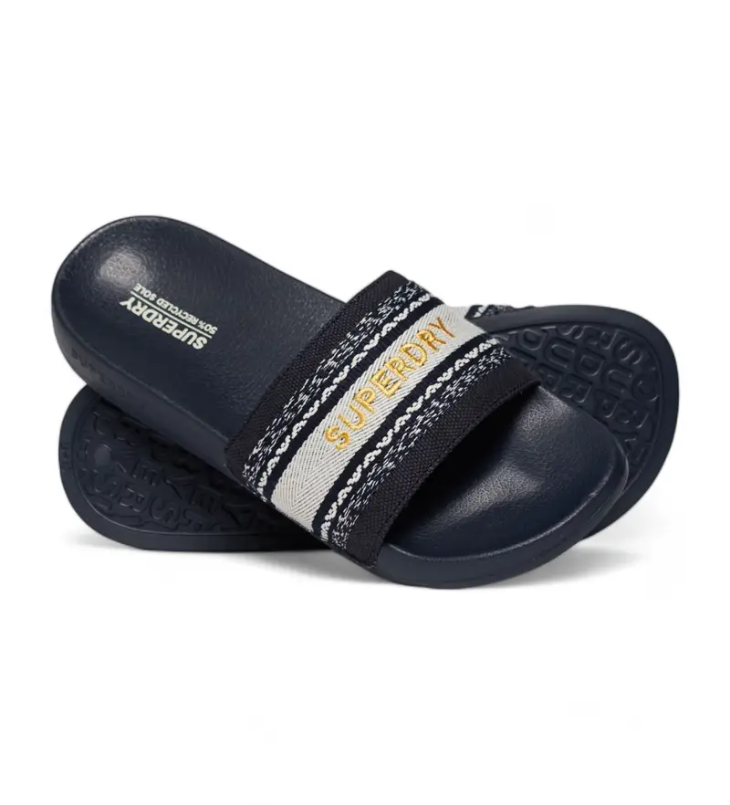 per donna WF310227A Infradito con cinturino in tessuto nero (36/37), Basso, Nessuno, Casual, Beachwear