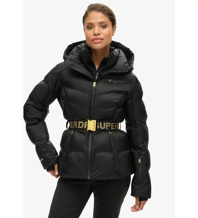 per donna WS110167A Cappotto trapuntato Luxe nero (M), Casual, Polister riciclato, Sostenibile