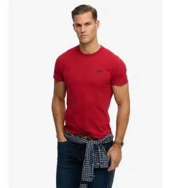 per uomo M1011245B Maglietta Essential Organic rossa (XXL), Rosso, Casual, Cotone, Manica corta