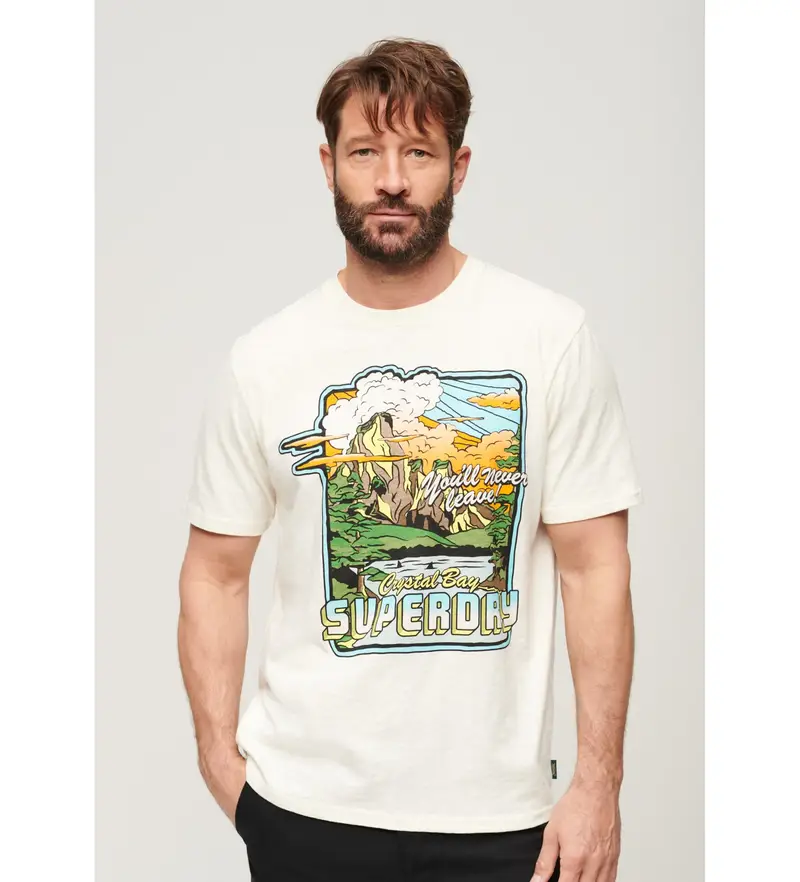 Superdry T-shirt Uomo Bianco 4036657