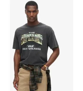 per uomo M1012019A Maglietta grigia rock anni '70 (XXL), Casual, Grigio, Cotone, Manica corta