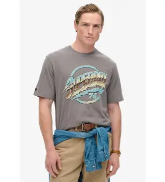 per uomo M1012019A Maglietta grigia rock anni '70 (XXL), Casual, Grigio, Cotone, Manica corta