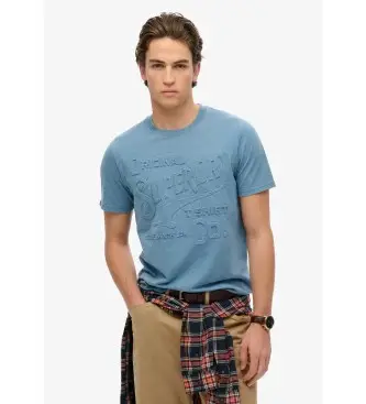 per uomo M1012100A Maglietta da lavoro blu (S), Casual, Cotone, Manica corta, Sostenibile