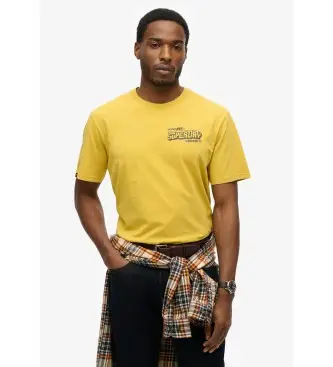 per uomo M1012124A Maglietta gialla del film (S), Casual, Giallo, Cotone, Manica corta