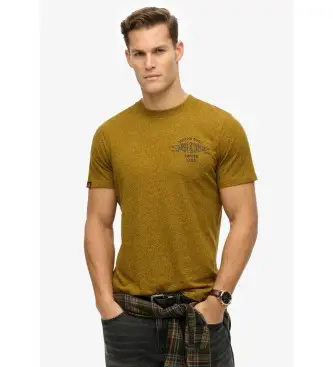 per uomo M1012128A T-shirt color senape con vestibilità comoda Copper Label (S), Casual, Cotone, Manica corta