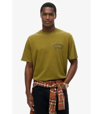 per uomo M1012130A Maglietta verde con tatuaggio Neo Trad (M), Casual, Cotone, Manica corta