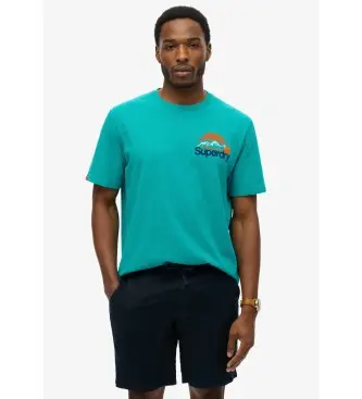 per uomo M1012175A Maglietta blu Cl Great Outdoors (S), Casual, Cotone, Manica corta