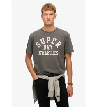 per uomo M1012176A Maglietta grafica Athletic Essential in grigio (M), Casual, Cotone, Manica corta