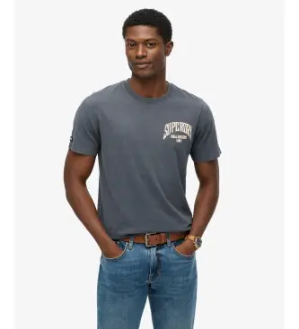 per uomo M1012250A Maglietta grigia Biker Rock Relaxed (L), Casual, Grigio, Cotone, Manica corta Nero