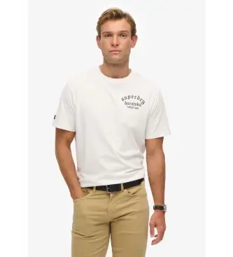 per uomo M1012251A Maglietta bianca larga Neo Trad Tattoo (XXL), Bianco, Casual, Cotone, Manica corta