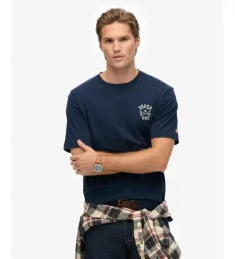 per uomo M1012283A Maglia blu navy dell'Athletic Club (S), Casual, Cotone, Manica corta