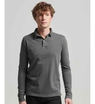 per uomo M1110386A Polo in maglia a maniche lunghe grigia Studios (S), Casual, Grigio, Cotone, Manica corta, Manica lunga
