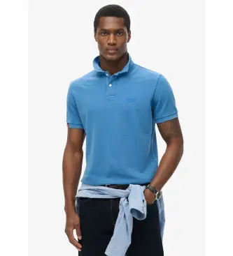 per uomo M1110439A Polo blu Vintage Destroy (S), Casual, Cotone, Manica corta