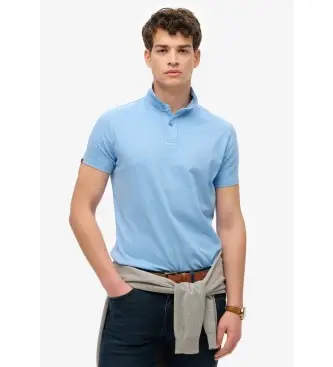 per uomo M1110440A Polo blu essenziale in maglia (S), Casual, Cotone, Manica corta