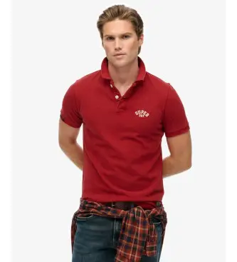 per uomo M1110449A Polo Vintage rossa (XL), Rosso, Casual, Cotone, Manica corta