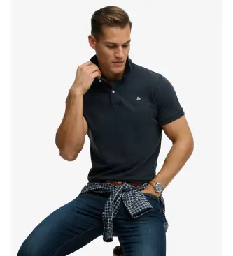 per uomo M1110451A Polo Vintage Destroy blu navy (XXL), Casual, Cotone, Manica corta