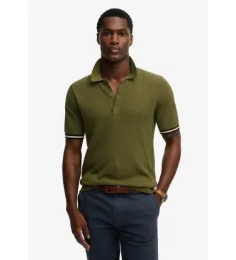 per uomo M1110458A Polo Texture verde (S), Casual, Cotone, Manica corta