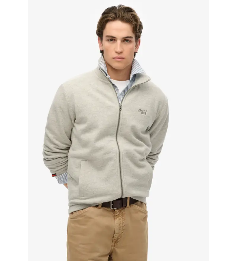 per uomo M2014127A Felpa con logo grigio (S), Casual, Cotone