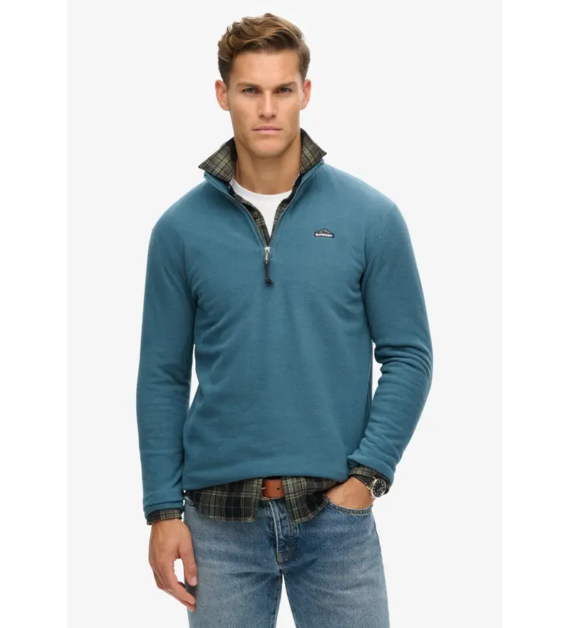 per uomo M2014194A Pile polare blu (XL), Casual, Poliestere