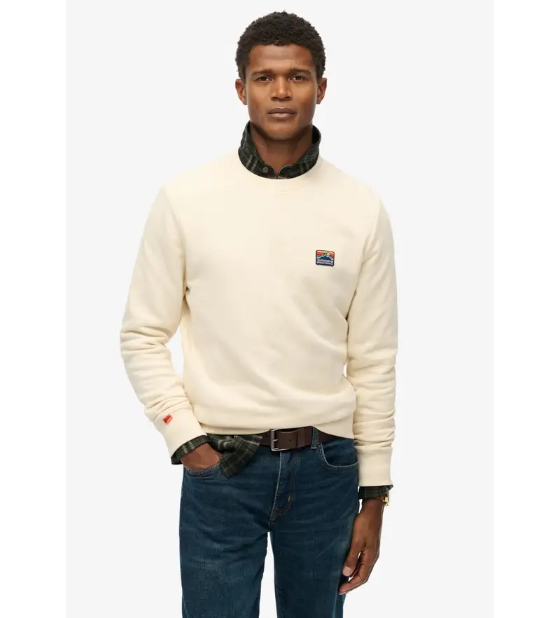 per uomo M2014242A Felpa beige Great Outdoors (L), Casual, Cotone