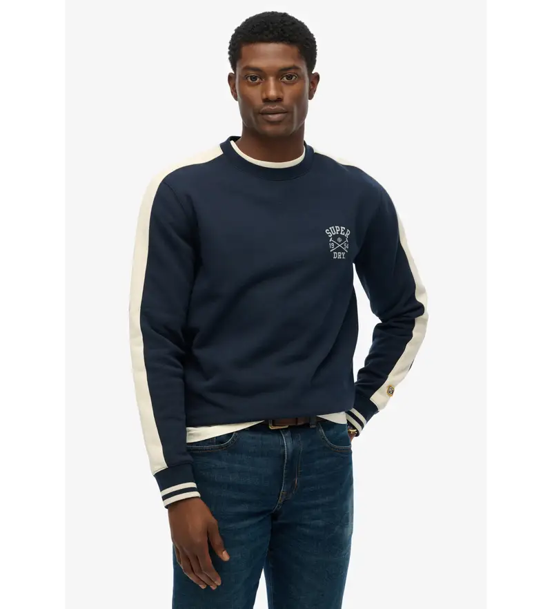 per uomo M2014281A Felpa blu navy Athletic Club Crew (XXL), Casual, Cotone