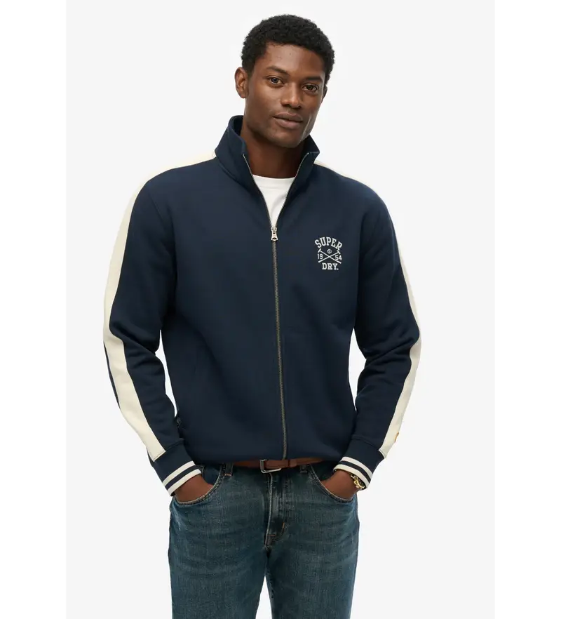 per uomo M2014282A Felpa blu navy Athletic Club Track (XL), Casual, Sportivo, Cotone