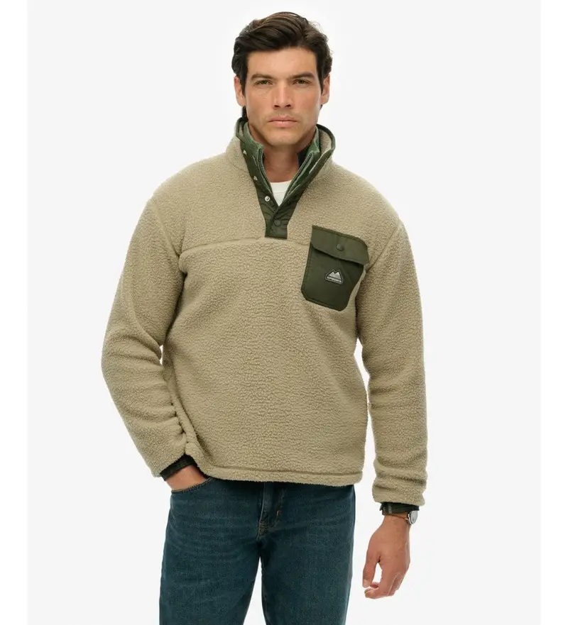 per uomo M2014283A Polar Fuji Popper beige (XL), Casual, Polister riciclato, Sostenibile