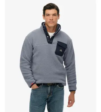 per uomo M2014283A Polar Fuji Popper blu (M), Casual, Polister riciclato, Sostenibile