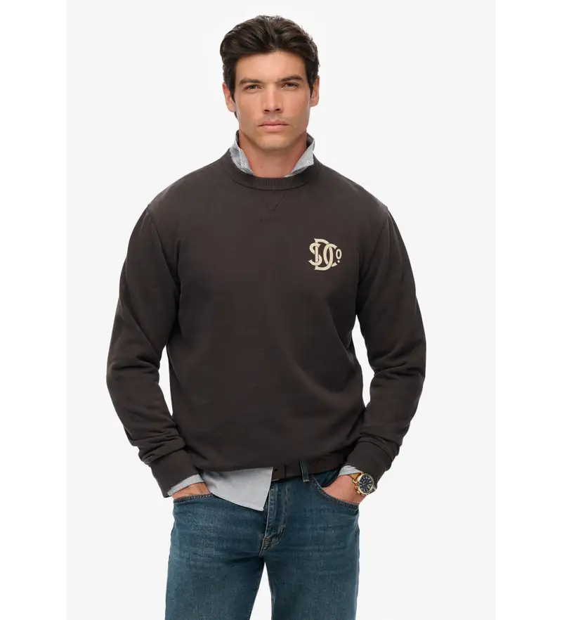 per uomo M2014305A Felpa con grafica Black Merchant (S), Nero, Casual, Cotone