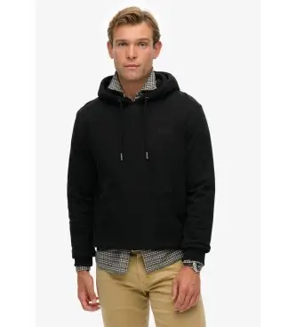 per uomo M2014404A Felpa con logo Essential nera (XXL), Casual, Cotone