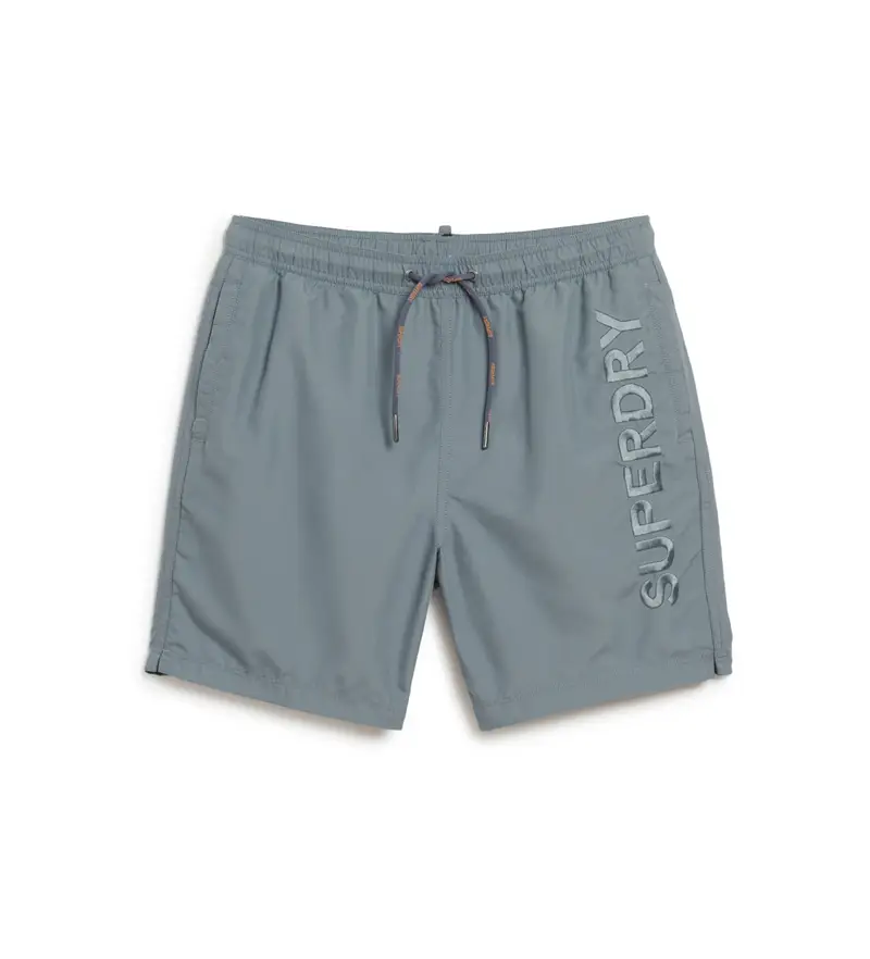 per uomo M3010227A Costume da bagno premium ricamato grigio (XXL), Beachwear, Sostenibile, Poliestere riciclato