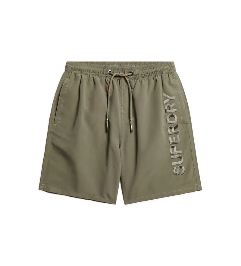 per uomo. M3010227A Costume da bagno premium ricamato verde (XXL), Beachwear, Polister riciclato, Sostenibile