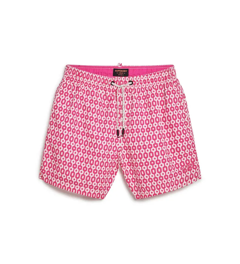 per uomo. M3010231A Costume da bagno stampato realizzato in materiale riciclato rosa (XXL), Beachwear, Sostenibile, Poliestere rici