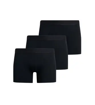 per uomo M3110452C Confezione da 3 boxer neri di design (S), Nero, Homewear, Cotone