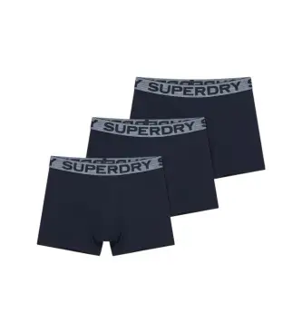 per uomo M3110452C Set di 3 boxer tripli blu navy (S), Homewear, Cotone
