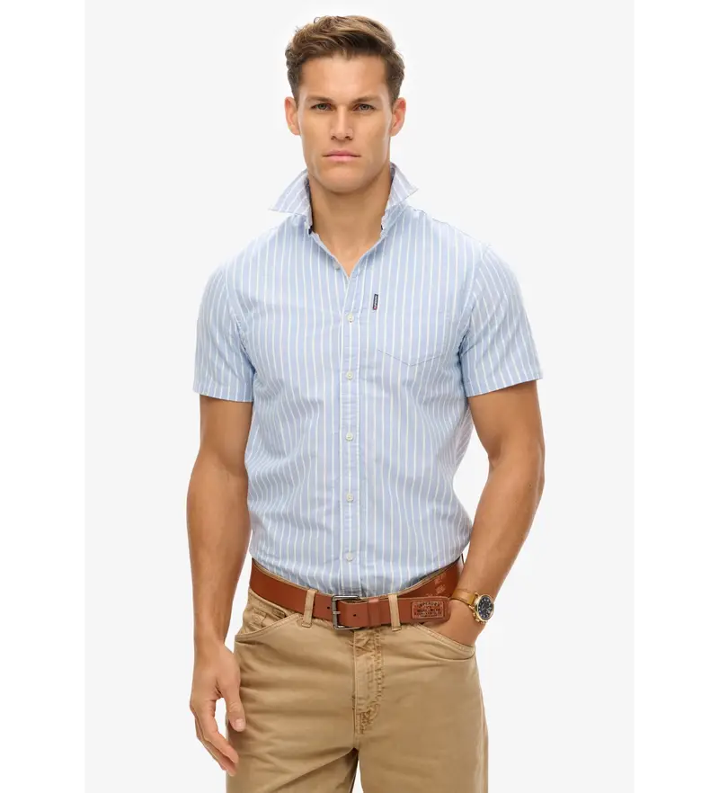 Superdry Oxford Uomo Blu 4042374