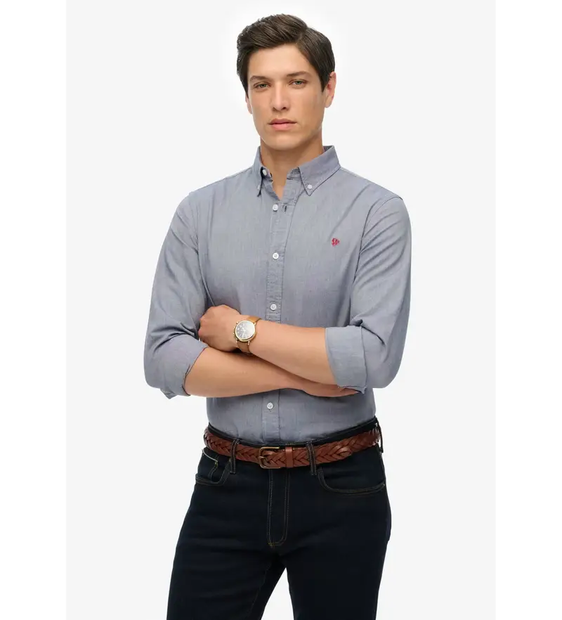 Superdry Oxford Uomo Blu 4043573