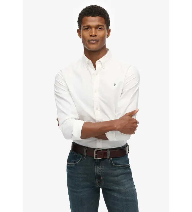 Superdry Oxford Uomo Bianco 4129117