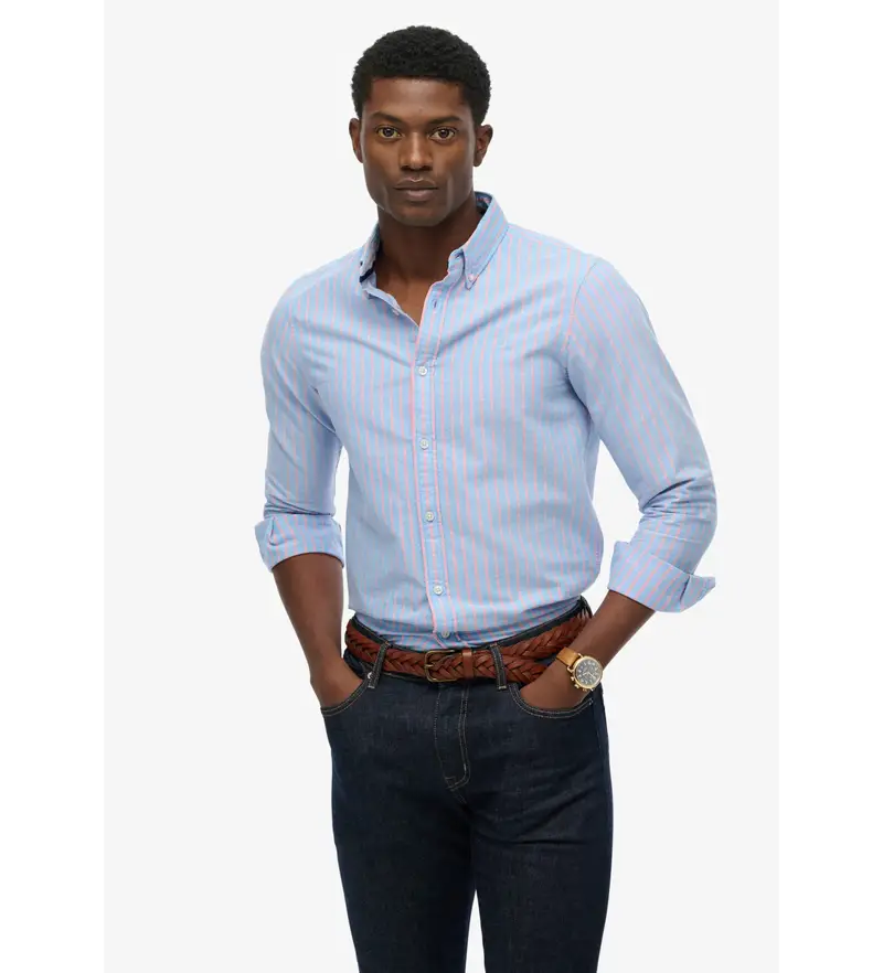 Superdry Oxford Uomo Blu 4043570
