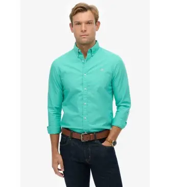per uomo M4011037A Camicia Oxford classica turchese (XL), Casual, Verde, Cotone, Manica lunga