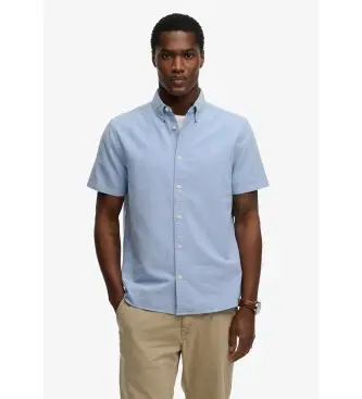 per uomo M4011101A Camicia Oxford blu preppy (XXL), Casual, Cotone, Manica corta