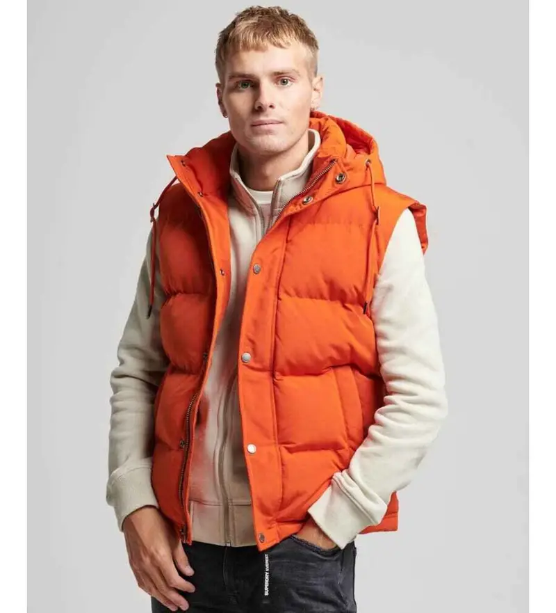 Superdry Gilet Uomo Arancione 4034285