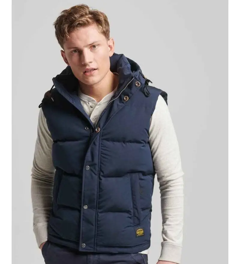Superdry Gilet Uomo Blu 4039383