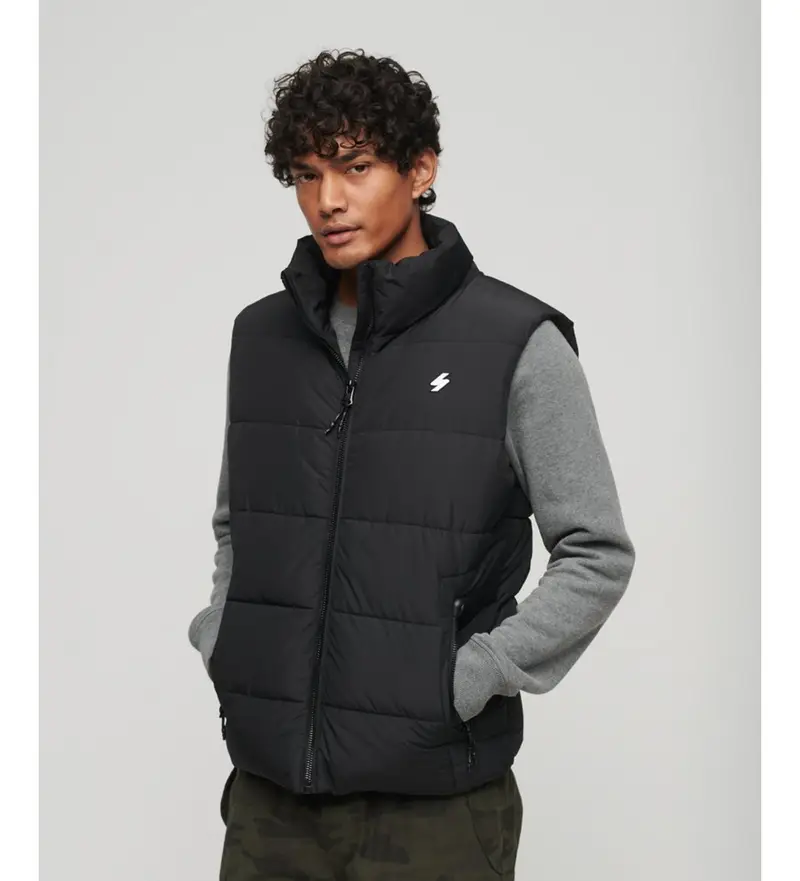 Superdry Gilet Uomo Nero 4129669