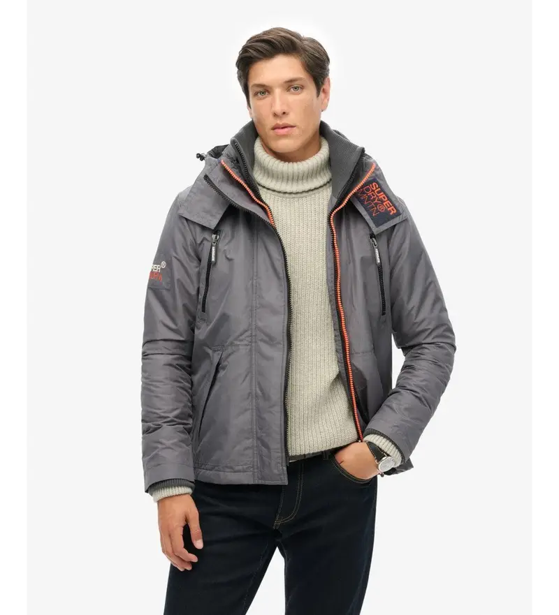 per uomo M5011868A Giacca a vento grigia Mountain Sd Windcheater (S), Casual, Grigio, Poliestere