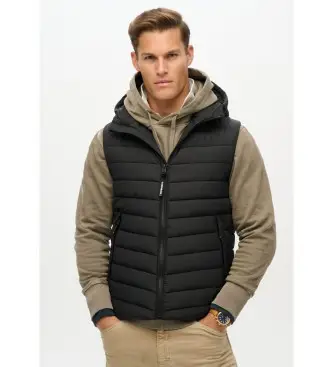 per uomo M5011896A Gilet imbottito Fuji Sport nero (XXL), Casual, Sostenibile, Nylon riciclato