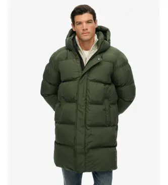 per uomo M5011917A Cappotto sportivo imbottito verde scuro (L), Casual, Polister riciclato, Sostenibile