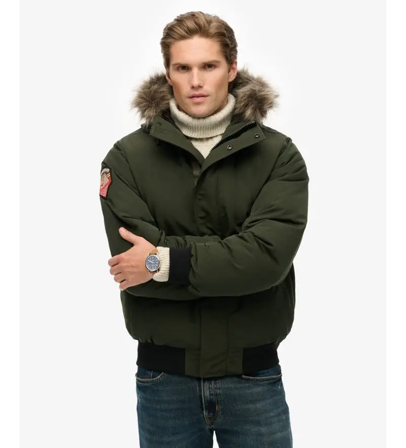 per uomo. M5011930A Giubbotto bomber Everest verde (XXL), Casual, Polister riciclato, Sostenibile